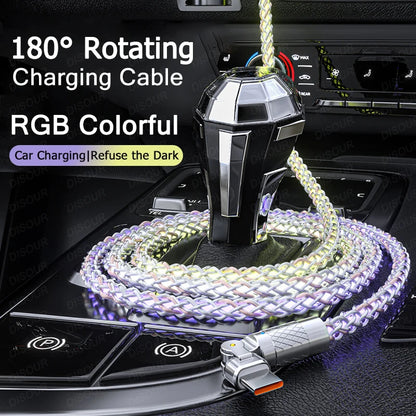 120W RGB Fast Charging Cable